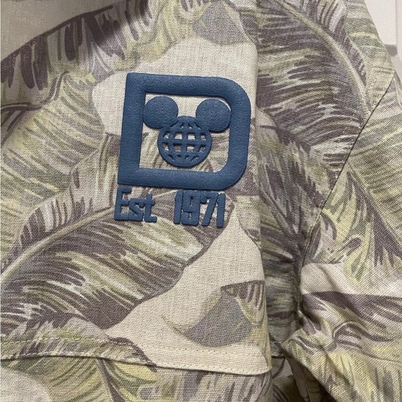 Disneyland Resort Spirit Jersey Shirt Jacket Tropical Palm Button Down Shacket S - Picture 4 of 7